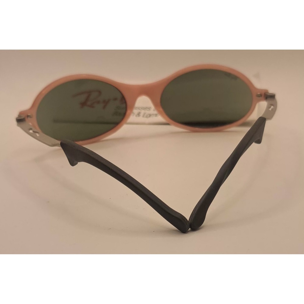 Vintage Pink Ray-Ban Orbs Sunglasses 80's Oval Bausch & Lomb Flash Mirror Lenses - Picture 13 of 16